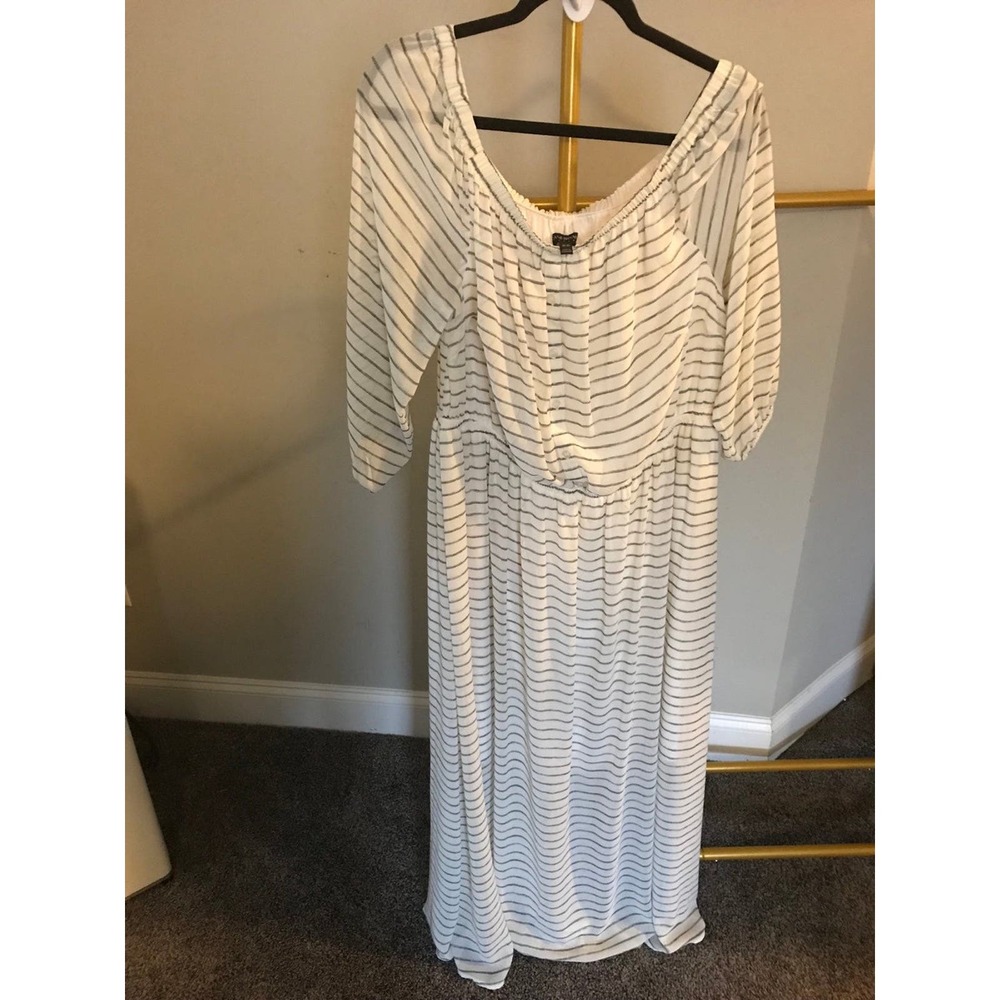 Striped maxi dress Lane Bryant